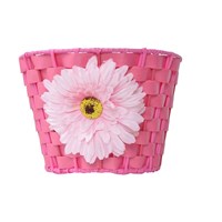 basket-jnr-woven-plastic-pink-10"-wflower